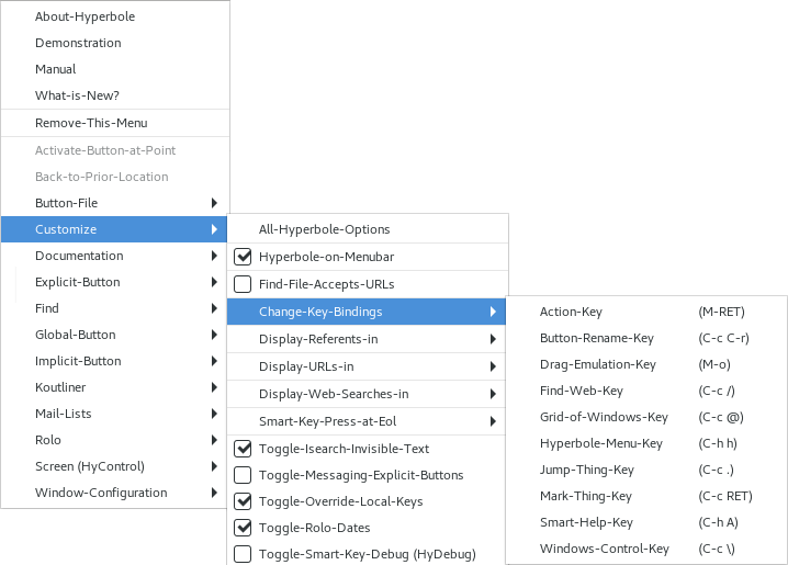 Change Key Bindings